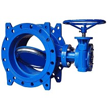 Затворы чугунные дисковые DN 200-1200 PN 10(16) фланцевые с 2-эксцентриситетами с чугунным диском редуктором СибЗТА купить в Волгограде | "Проконсим"