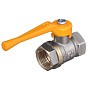 Краны латунные шаровые газовые 11Б27п DN 15-50 PN 40 никелированные рычаг муфта-муфта БАЗ А10.0.Н купить в Волгограде | "Проконсим"