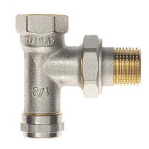Клапан радиаторный настроечный DN 15-20 PN 10 угловой никелированный под шестигранник РИДАН купить в Волгограде | "Проконсим"