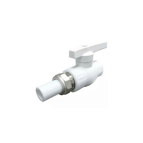 Краны шаровые ПП DN 20-32 PN 25 с односторонним разъемным соединением белые Valfex купить в Волгограде | "Проконсим" Краны шаровые ПП DN 20-32 PN 25 с односторонним разъемным соединением белые Valfex купить в Волгограде | "Проконсим"