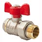 Кран латунный шаровой Valfex Optima.227.NLB1 11Б27фт1М DN 15 PN 25 никелированный американка бабочка купить в Волгограде | "Проконсим"