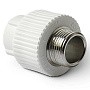 Муфта комбинированная ПП 20-3/4'' PN 25 с наружной резьбой белая Pro Aqua PA23010P купить в Волгограде | "Проконсим"