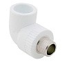 Угольник комбинированный ПП 32-1/2'' PN 25 с наружной резьбой белый РТП 10804 купить в Волгограде | "Проконсим"