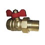 Краны латунные шаровые 11Б27п1 DN 15-32 PN 16 однотипные бабочка американка купить в Волгограде | "Проконсим"