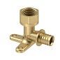 Угольник латунный для PEX труб  16- 1/2''  PN 16  под надвижную гильзу с внутренней резьбой  РосТурПласт купить в Волгограде | "Проконсим"