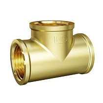 Тройники латунные DN 20-25 PN 40 муфта-муфта-муфта переходные LD Pride купить в Волгограде | "Проконсим"