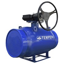 Краны стальные шаровые DN 300-600 PN 16-25 полнопроходные приварные ISO под задвижку с редуктором Temper серия 292 купить в Волгограде | "Проконсим"