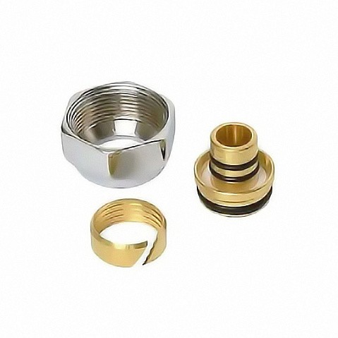 Евроконус 3/4'' DN 16 для PEX МП-труб обжимной 2 резьбовых кольца на штуцере Varmega купить в Волгограде | "Проконсим"