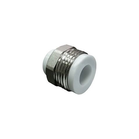 Штуцер 32 PN 25 G-1 1/4'' НР белый VALFEX купить в Волгограде | "Проконсим"