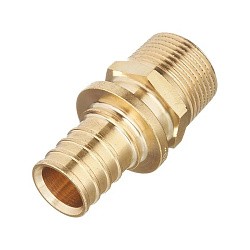  Муфта латунная под надвижную гильзу PEX-НР 16-1/2'' тяжелая MVI SF.620.0404 (922102220) со склада Проконсим в Волгограде