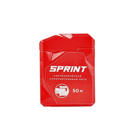 сантехническая нить для герметизации резьбы Sprint 50м в многоразовом боксе блистер купить в Волгограде | "Проконсим"