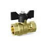 Кран латунный шаровой DN 15 PN 16 под манометр G1/2''хG1/2'' муфта-муфта бабочка LD Pride 44.340.15 купить в Волгограде | "Проконсим"