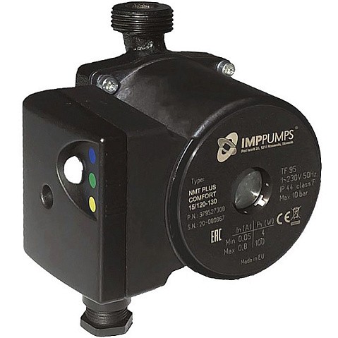 Насос циркуляционный с мокрым ротором NMT PLUS COMFORT INOX 15/90-130 100Вт 1х220В с электронным упр. резьбовой PN10 110C IMP PUMPS купить в Волгограде | "Проконсим"