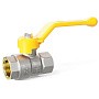 Кран латунный шаровой LD Pride GAS DN40 PN 25 никелированный рычаг муфта-муфта купить в Волгограде | "Проконсим"