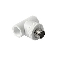 Тройники ПП DN 20-32 PN 25 комбинированные с наружной резьбой белые Pro Aqua купить в Волгограде | "Проконсим"