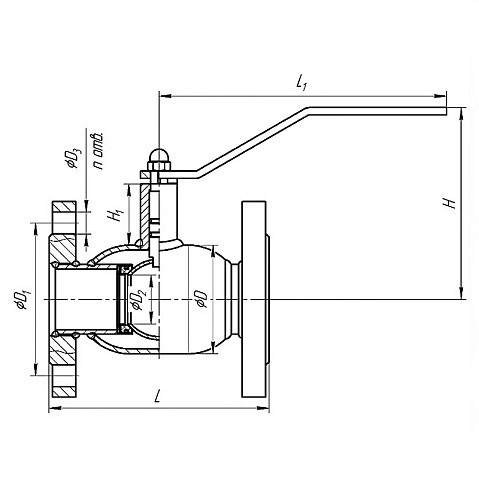 Краны стальные шаровые DN 50-100 PN 16-40 фланцевые под задвижку рычаг Temper купить в Волгограде | "Проконсим" Краны стальные шаровые DN 50-100 PN 16-40 фланцевые под задвижку рычаг Temper купить в Волгограде | "Проконсим"