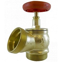 Клапан пожарный латунный DN 50-65 PN 16 угловой 125гр. КПЛ штуцер-штуцер Апогей купить в Волгограде | "Проконсим"