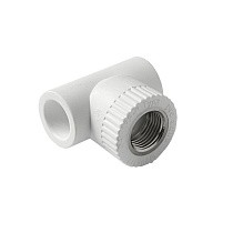 Тройник установочный ПП 20-1/2'' PN 25 с внутренней резьбой белый Pro Aqua PA13912 купить в Волгограде | "Проконсим"