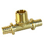 Тройник латунный для PEX труб 20-1/2''-20 PN 16 S-2,8мм под надвижную гильзу Valfex VF.433.AF купить в Волгограде | "Проконсим"