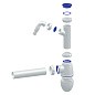 Сифон для мойки Unicorn В510V, 40х40 прямой отвод, 1 1/2'' х40 с отводом для стиральной машины преходник 40х32 купить в Волгограде | "Проконсим"