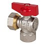 Краны латунные шаровые угловой DN 15-20 PN 40 никелированные бабочка муфта-накидная гайка MVI BV.532 купить в Волгограде | "Проконсим"
