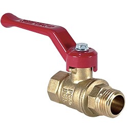  Латунный шаровой кран Ду25 Ру40 Valfex VF.215.LR1.100.DP 11Б27фт1М ВР-НР, проход , рычаг. (111201015) со склада Проконсим в Волгограде