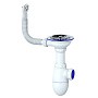 Сифон для мойки Unicorn В411P, без отвода, 3 1/2'' х40 чаша из нержавеющей стали, круглый перелив купить в Волгограде | "Проконсим"