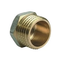 Заглушки латунные DN 15-50 PN 40 никелированные штуцерная купить в Волгограде | "Проконсим"