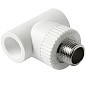 Тройник комбинированный ПП 25-1/2'' PN 25 с наружной резьбой белый Pro Aqua PA25012P купить в Волгограде | "Проконсим"