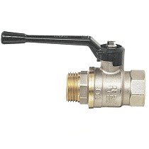 Краны латунные шаровые 11Б27п1 DN 15-40 PN 40 никелированные рычаг муфта-штуцер БАЗ А31.0.Н купить в Волгограде | "Проконсим"