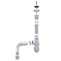 Сифон для мойки Unicorn В220, 40х50 гибкий отвод, 1 1/2'' х40 чаша из нержавеющей стали купить в Волгограде | "Проконсим"