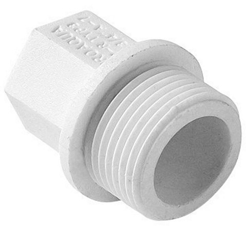 Заглушка резьбовая ПП  1/2'' PN 25 с наружной резьбой белая Pro Aqua PA15508P купить в Волгограде | "Проконсим"