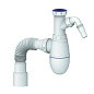 Сифон для мойки Unicorn В520V, 40х50 гибкий отвод, 1 1/2'' х40 с отводом для стиральной машины преходник 40х32 купить в Волгограде | "Проконсим"