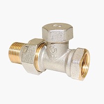 Клапан запорно-регулирующий Raditec DN 15 PN 16 прямой G1/2'' Kvs = 1,41 м3/ч для радиатора, 120гр. купить в Волгограде | "Проконсим"