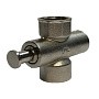 Кран латунный кнопочный КММ DN 15 PN 16 под манометр G1/2''-М20х1,5 без контрольного фланца муфта-муфта без рычага Пензапромарматура купить в Волгограде | "Проконсим"
