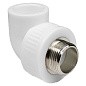Угольник комбинированный ПП 40-1 1/4" PN 25 под ключ с наружной резьбой белый РТП купить в Волгограде | "Проконсим"