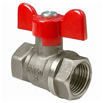 Краны латунные шаровые DN 15-25 PN 40 бабочка муфта-муфта SGL купить в Волгограде | "Проконсим"