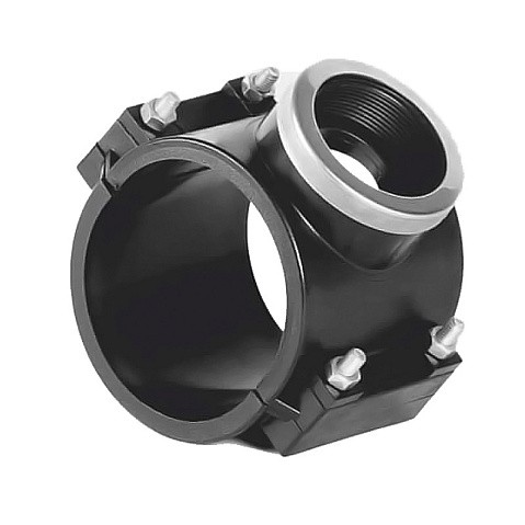 Седелки болтовые НПВХ DN 90-225 PN 10 с внутренней резьбой Хемкор купить в Волгограде | "Проконсим" Седелки болтовые НПВХ DN 90-225 PN 10 с внутренней резьбой Хемкор купить в Волгограде | "Проконсим"