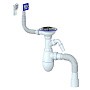 Сифон для мойки Unicorn В427, 40х50 гибкий отвод, 3 1/2'' х40 с отводом для стиральной машины, круглый и прямоугольный перелив купить в Волгограде | "Проконсим"