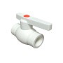 Кран шаровой ПП OPTIMA 20 PN 25 белый PlasticPro