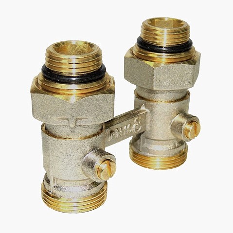 Узел нижнего подключения Vekotrim DN 15 PN 10 прямой двухтрубный 15-3/4'' с ниппелем, штуцер купить в Волгограде | "Проконсим"