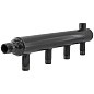 Коллектор распределительный стальной DN50 PN16 вход 50-20 12 выходов НР 3/4'' выход под кран Маевского и импульсную трубку, правосторонний PLP купить в Волгограде | "Проконсим"