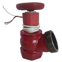 Клапан пожарный чугунный угловой 125гр. DN 50-65 PN 16 КПЧ муфта-штуцер с датчиком ДППК Апогей купить в Волгограде | "Проконсим"