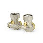 Узелы нижнего подключения VARMEGA VM138 DN20 угловой однотрубный 3/4''x3/4'' евроконус, с байпасом штуцер-штуцер купить в Волгограде | "Проконсим"