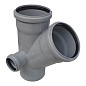 Крестовина ПП для канализации косая 45гр. DN 110-110-50 с уплотнительным кольцом РТП купить в Волгограде | "Проконсим"