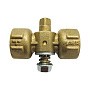 Кран латунный шаровой 11Б18бк(у)2 DN 15 PN 16 под манометр G1/2''хG1/2'' без контрольного фланца муфта-муфта без рычага Пензапромарматура купить в Волгограде | "Проконсим"