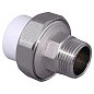 Муфта комбинированная ПП 25-1/2'' PN 25 разъёмная с наружной резьбой белая VALFEX  купить в Волгограде | "Проконсим"