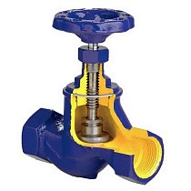 Клапаны запорные DN 10-50 PN 16 чугунные муфтовые Zetkama zGLO.201A купить в Волгограде | "Проконсим"