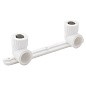 Угольник установочный двойной ПП 20-1/2'' PN 25 с внутренней резьбой белый РТП 10701 купить в Волгограде | "Проконсим"