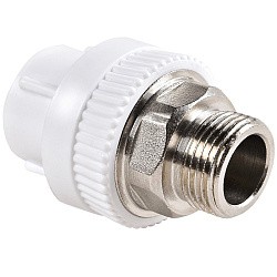  Муфта ПП под ключ 25-3/4'' PN 25 белая РВК 50108 (930659140) со склада Проконсим в Волгограде